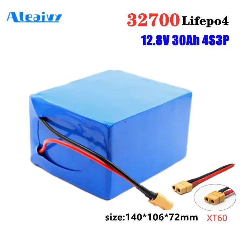 

12v Battery 32700 Lifepo4 Battery Pack 4S3P 12.8V 30Ah with 40A Balanced BMS for Electric Boat and Uninterrupted Power Supply