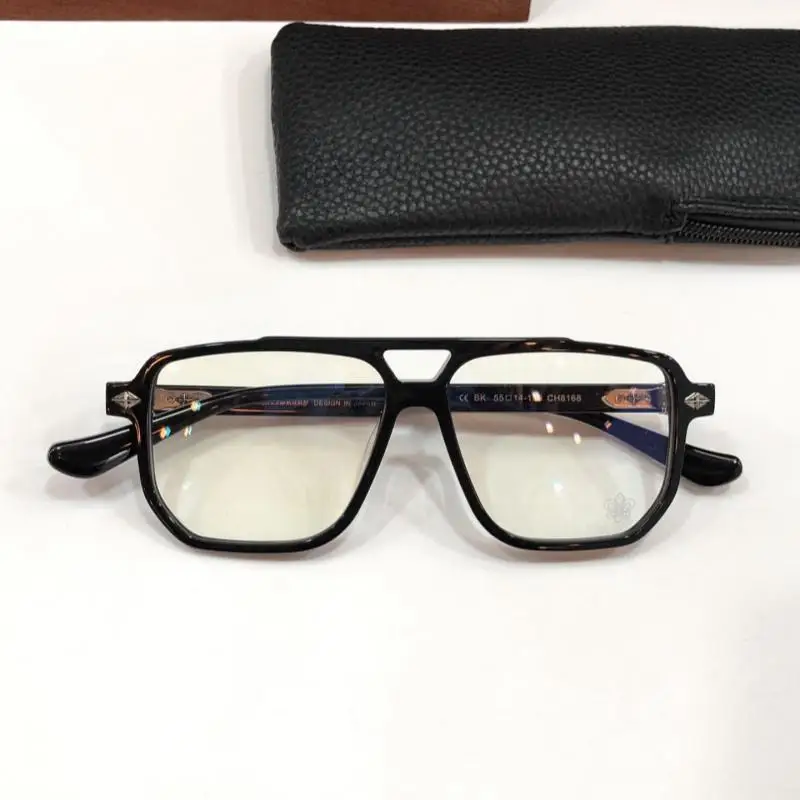 Fashion Pilot Acetate Men Women Eyeglass Frame CH8168 Personalized Literature Reading Glasses Myopia Prescription Glasses Gafas