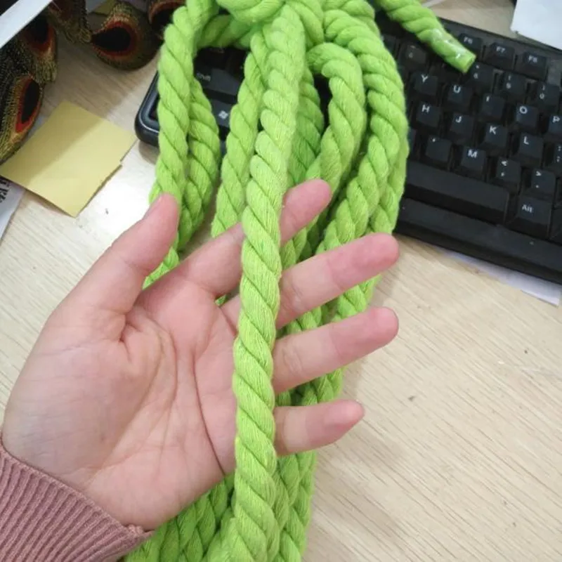 Thick Cotton Rope Macrame Cord String Thread, Creative Hand-Made, DIY Accessories, Decoration Design, Kindergarten, 12mm