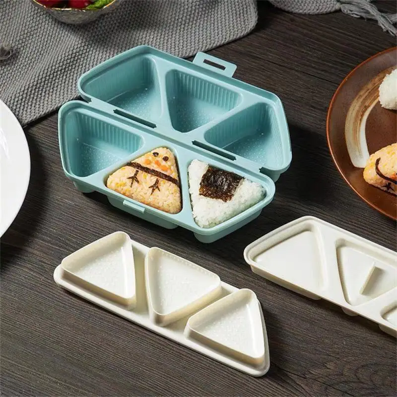 1/2PCS New DIY Sushi Mold Onigiri Rice Ball Food Press Triangular Sushi Maker Mold Japanese Home Kitchen Bento Accessories Tools