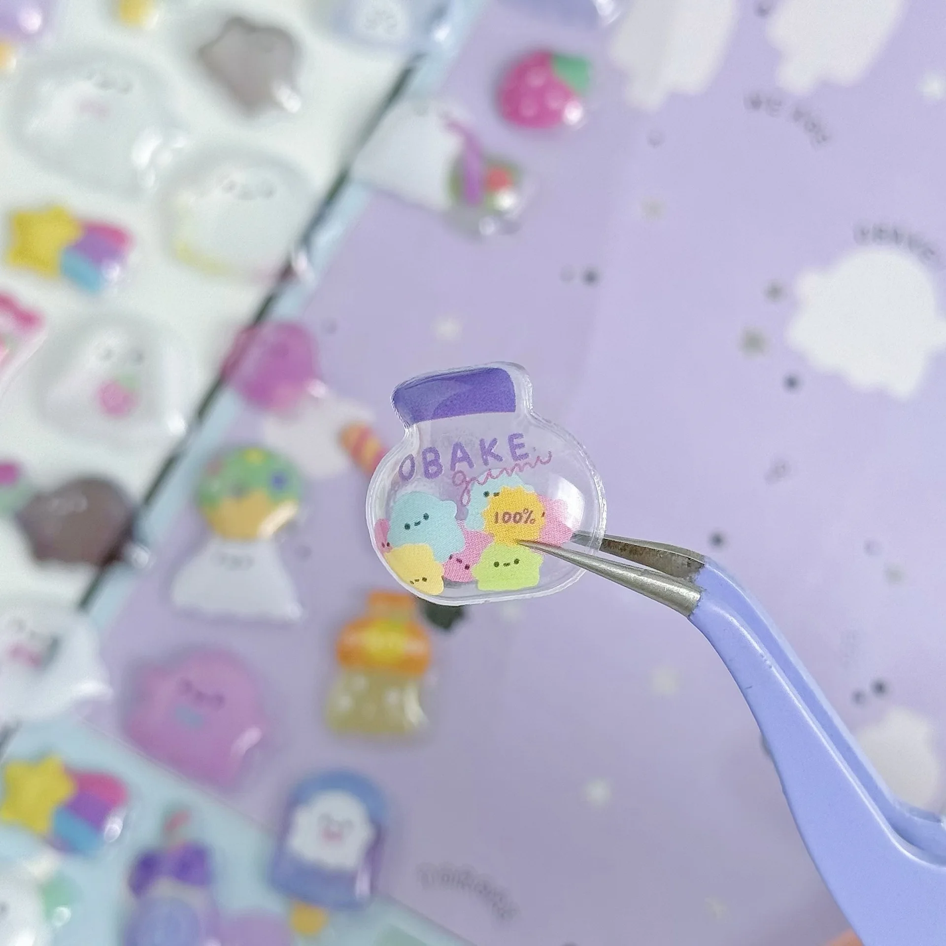 ملصقات ماسية كرتونية ثلاثية الأبعاد للأطفال، شارات تخفيف كريستالية، سجل قصاصات على شكل أميرة حيوانات لطيفة للفتيات، ألعاب ديكور الغرفة #6