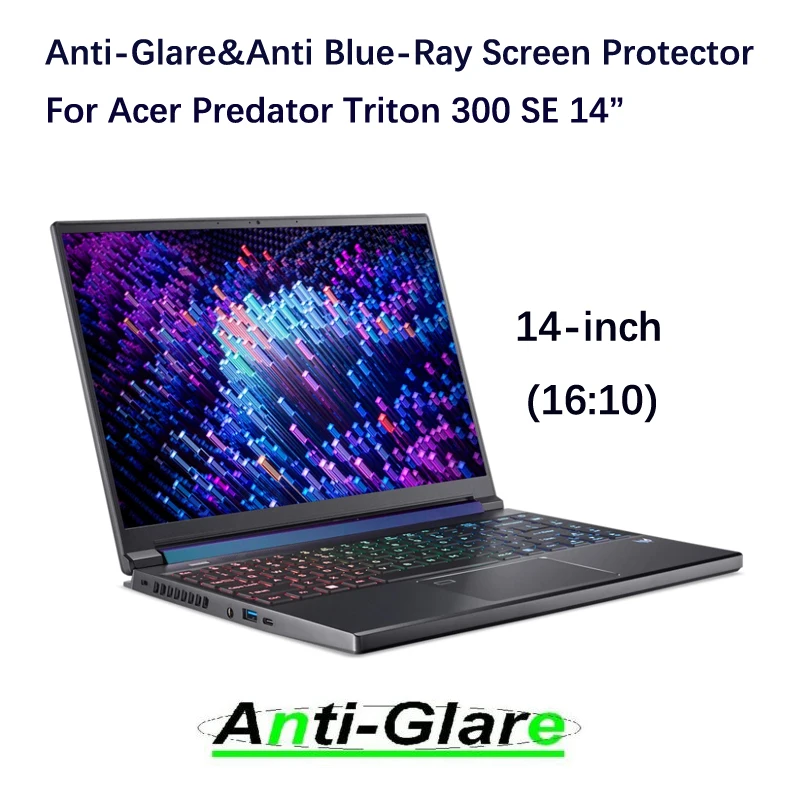 2x ultra klarer/blend freier/Anti-Blue-Ray-Displays chutz für Acer Predator Triton300 se PT314-52s-747P Gaming-Notebook 14 "16:10