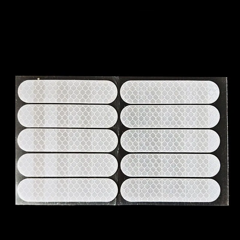 Fiets reflecterende stickers motorfiets nachtelijke stickers helm decoratieve patches waterdichte slijtvaste reflecterende strips