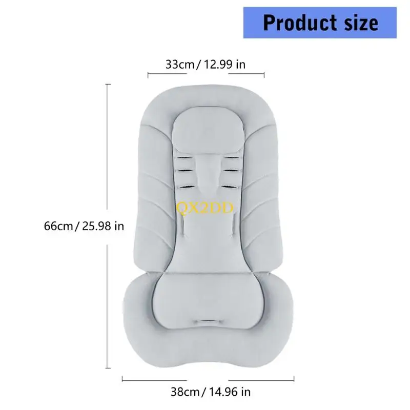 Xe đẩy chống trượt QX2D Đệm ngồi có thể giặt bằng máy Vải thoáng khí có/không có gối cho trẻ sơ sinh thoải mái và an toàn