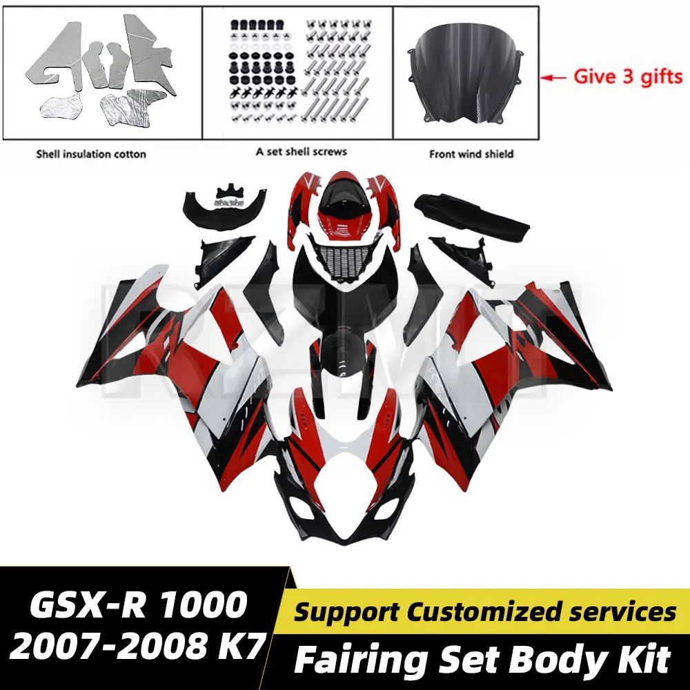 

Motorcycle Fairing Set Body Kit Plastic For Suzuki GSXR GSX-R 1000 2007-08 K7 Accessories Injection Bodywork 07-08 S1007-128a