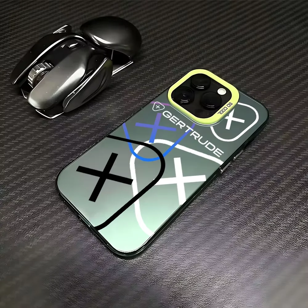حافظة هاتف جميلة لهاتف G-Gertrudes iPhone 17 AIR 16E 15 14 13 12 11 mini Pro Max X XR XSMAX 8 7 Plus غطاء خلفي غير لامع مضاد للسقوط