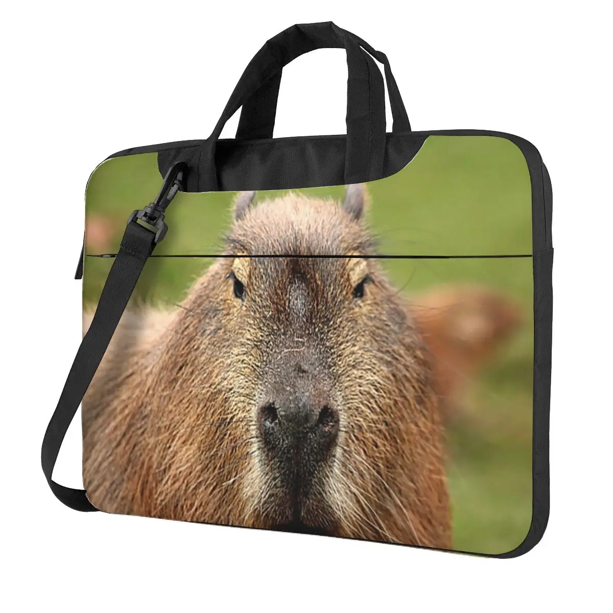 

Портрет Rather Красивая капибара Сумка для ноутбука через плечо Сумка для компьютера 13, 14, 15,6-дюймовая сумка для ноутбука Macbook Pro