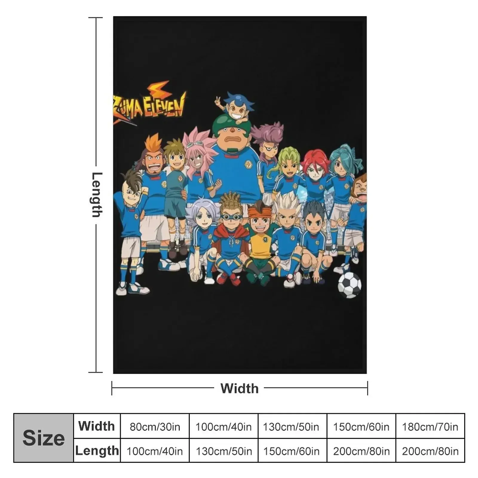 Inazuma Eleven Anime Throw Blanket Decorative Beds Moving Luxury Blankets For Bed Blankets