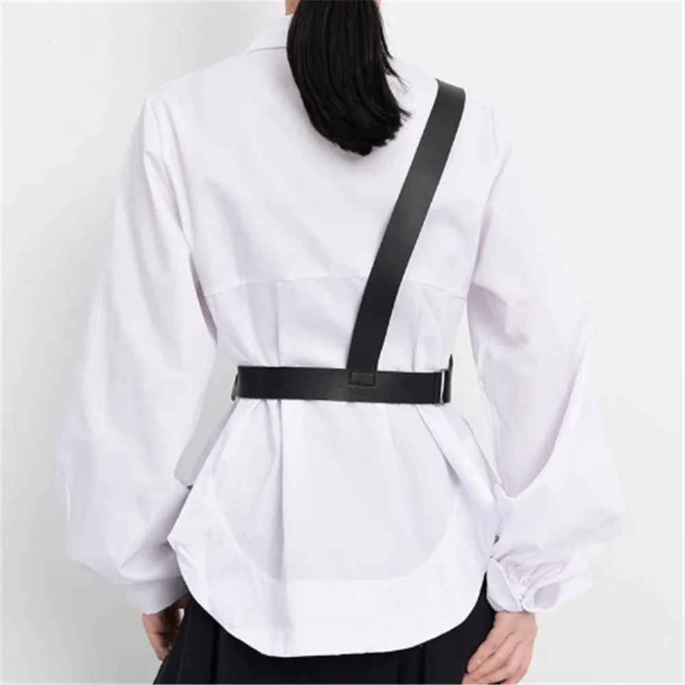 Designer Belts For Women Waist Harness Skirt Belt Soft Pu Leather Dress Cummer bunds Adjustable Body Suspender Gothic Harajuku