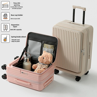 Side Opening Luggage 2024 New Extendable Multifunctional Trolley Case 20 Inch Suitcase travel case