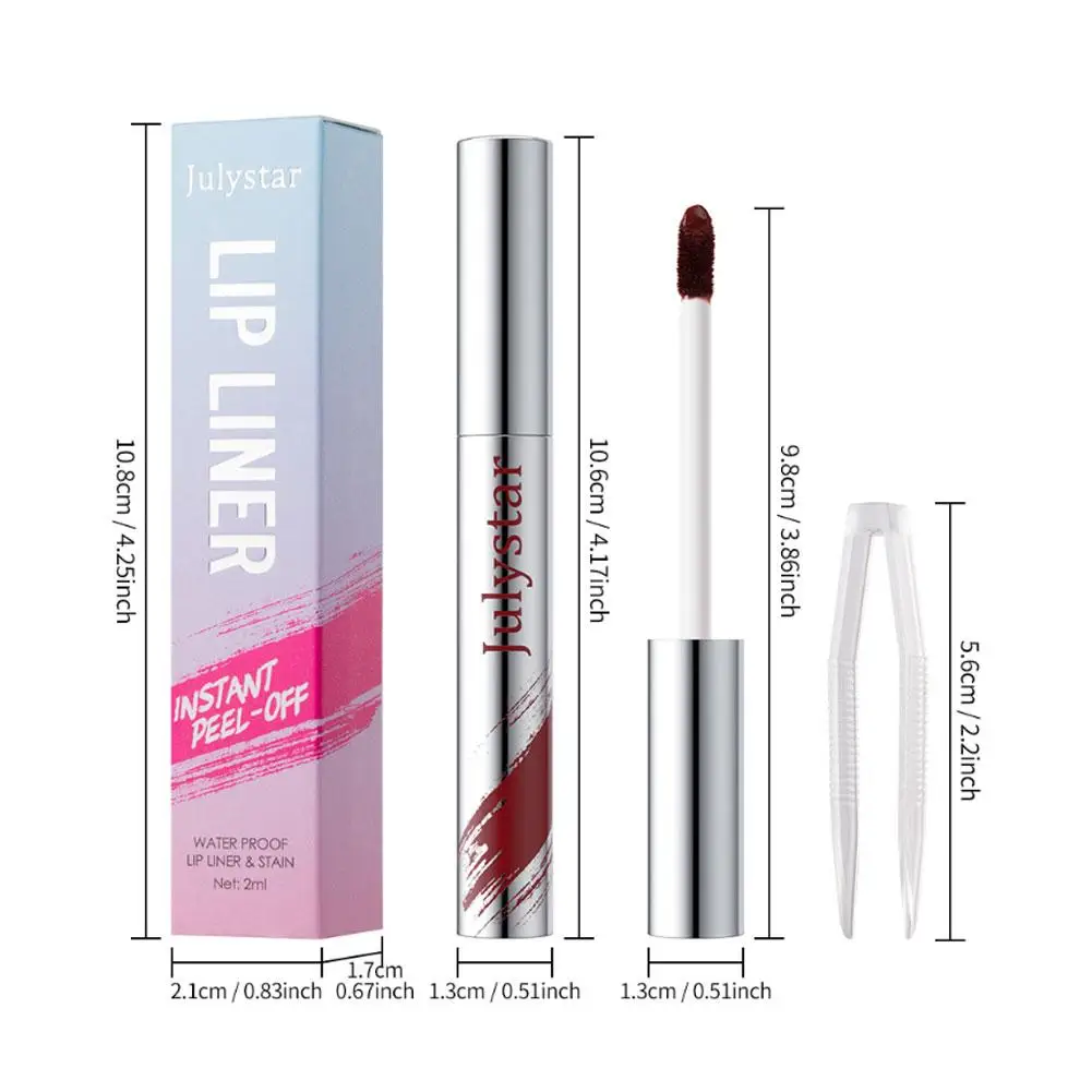 ティアオフリップライナー　落ちにくいマットリップティント　防水・防汗　にじみにくい　ラインフックリップマーカー　メイクアップペン