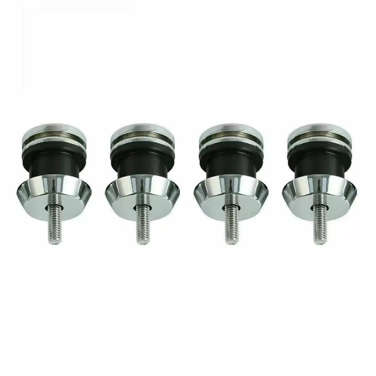 Motorcycle Quick Release Sissy Bar Saddlebag Mount Spools （Chrome and Black）Fit For Indian Scout Bobber 2025-previous