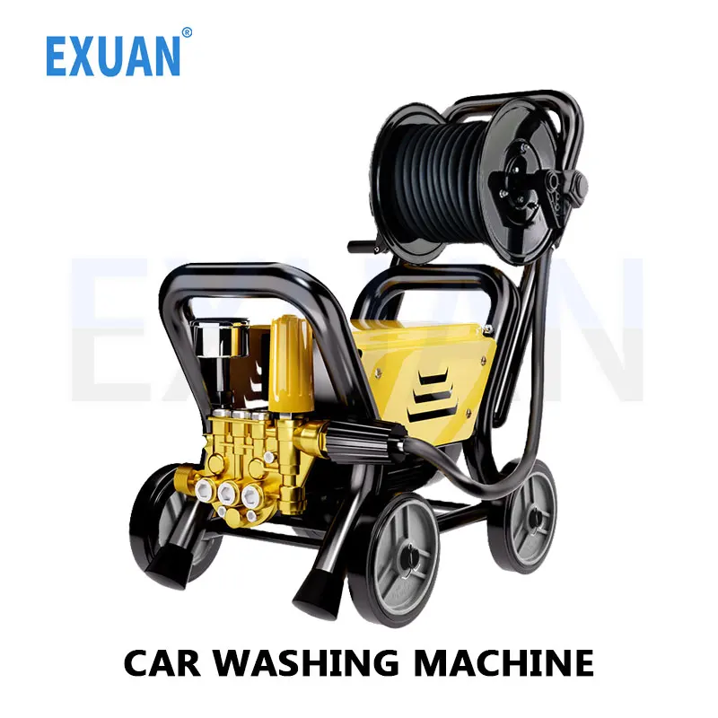 High Pressure Car Washing Machine Household 220V Car Wash Water Gun Courtyard Floor Flushing Machine Portable Brush Pump Cleaner
