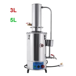 3L/5L Lab czysta woda destylator elektryczny stal Moonshine mały destylator laboratorium chemia maszynka do wody destylowanej 220V