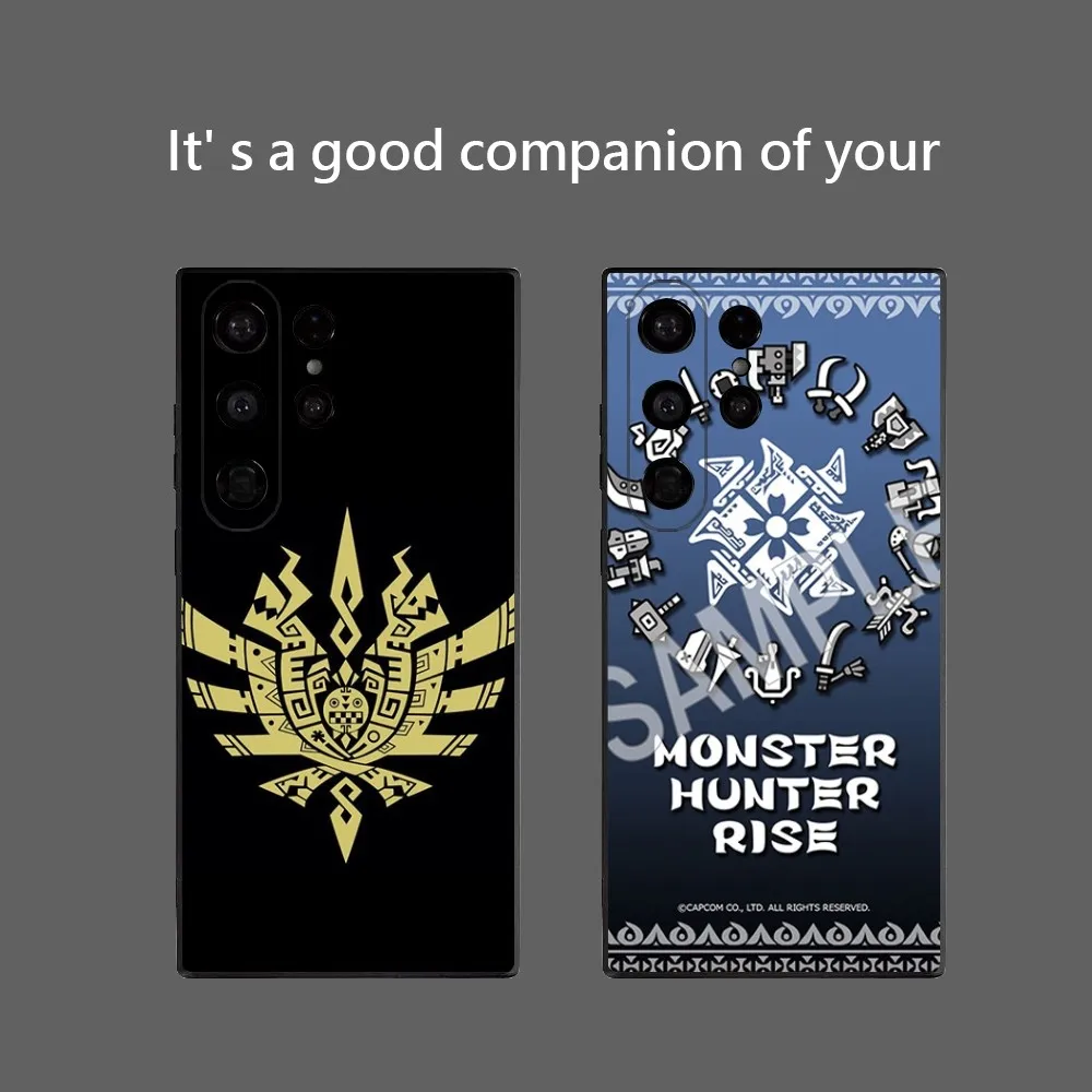 M-Monster Hunter W-Wilds Phone Case For Samsung Galaxy S25 Ultra S22 S23 S24 Ultra S21 S20 5G Protective Soft Silicone TPU Funda