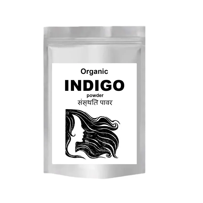 Polvo de índigo indio, planta Natural pura, polvo para teñir el cabello, cubierta, agente para teñir el cabello blanco, nutre el cabello, 100g/300g/500g