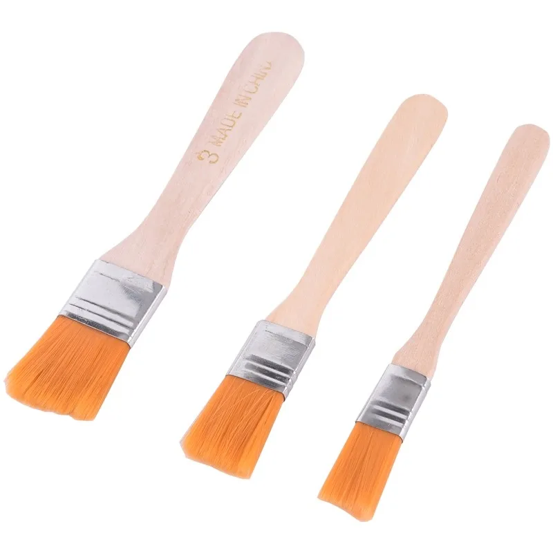 

Acrylic Paints Hair Painting Brush with Wood Handles Nylon Bristles Oil Paint Brush for Watercolor Painting Art Supplies