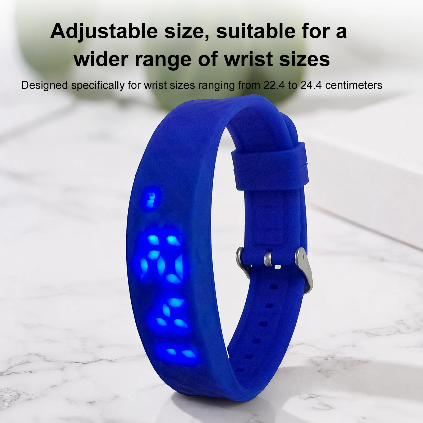Vibrating Alarm Wristband Waterproof Silent Wrist Shock Bands Rechargeable 45-Day Battery Life for Deepsleepers Elderly