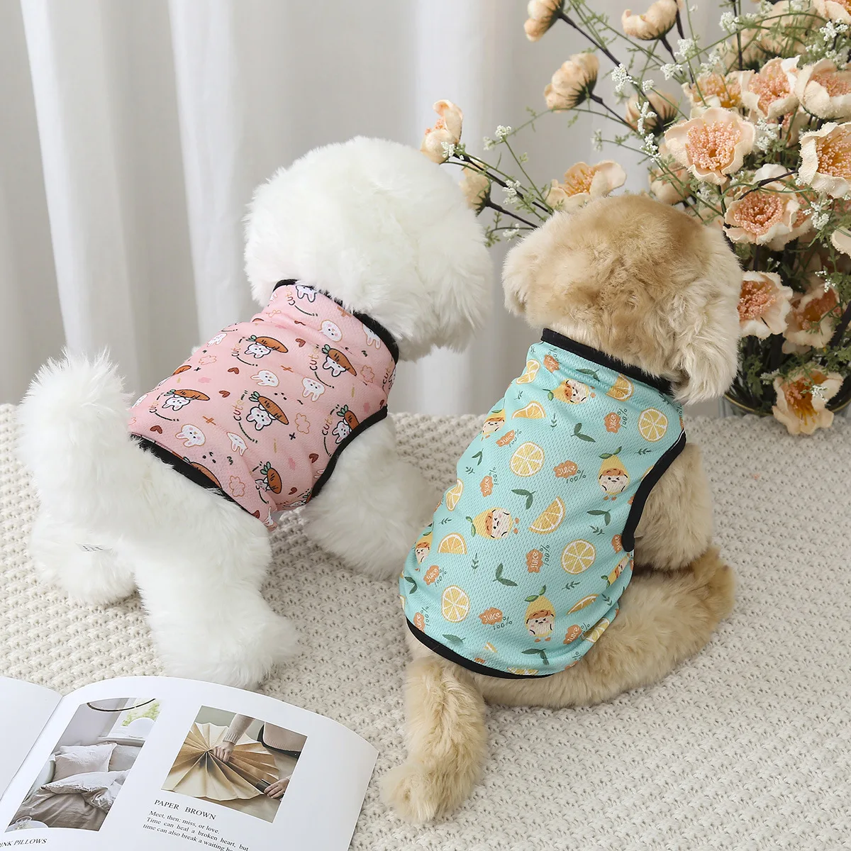 Dog Clothing Summer Soft Cat Shirt For Cats Spring Medium York T-Shirt Pet Puppy Sweatshirt York Apparel Cooling Vest