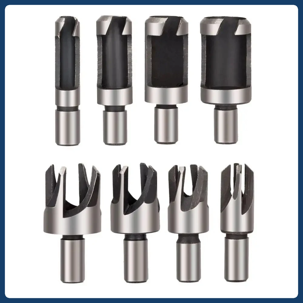 

4pcs Woodworking Cork Drill Bit Wood Plug Cutter Multifunctional Cutting Tool Tapered Taper Punch Tool Hand Drill Tools