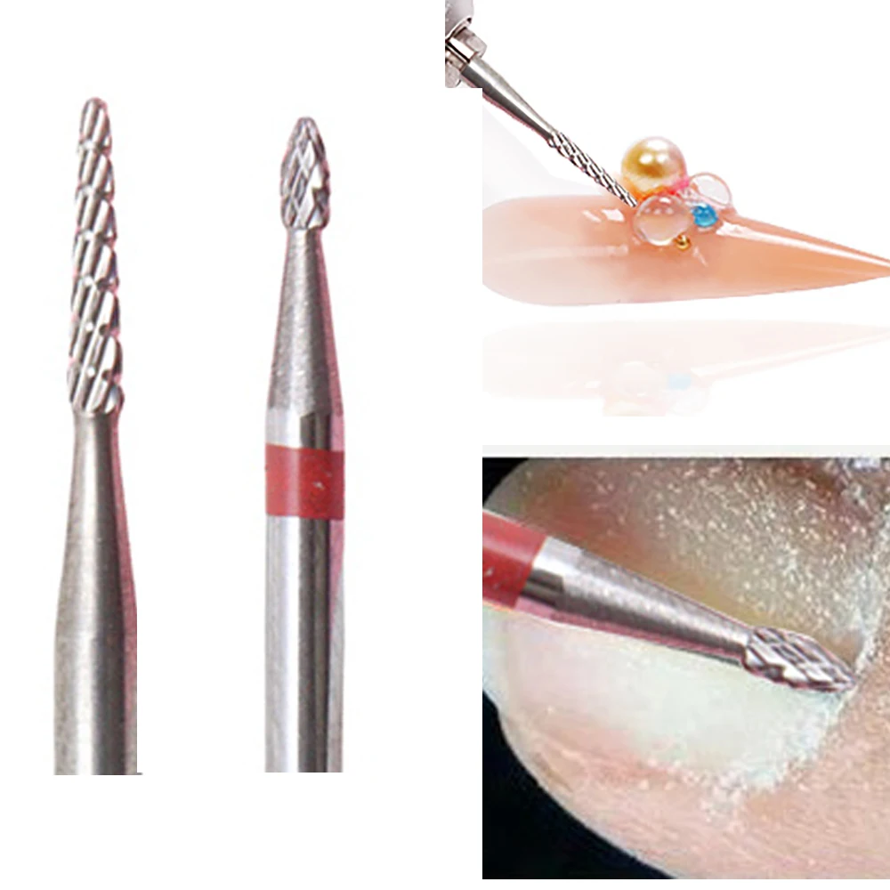 

Разгрузочная дрель, шлифовальная головка H01603, сверла для очистки кутикулы, твердосплавные заусенцы, вращающаяся шлифовальная головка, фрезы для маникюра N