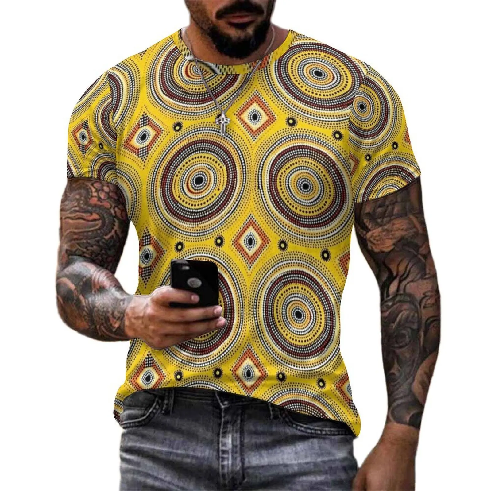Big Size T Shirt Summer African Vintage Secrets of The Dinka T Shirts  Street Style O Neck Tee Shirt Men Cool Custom Clothes