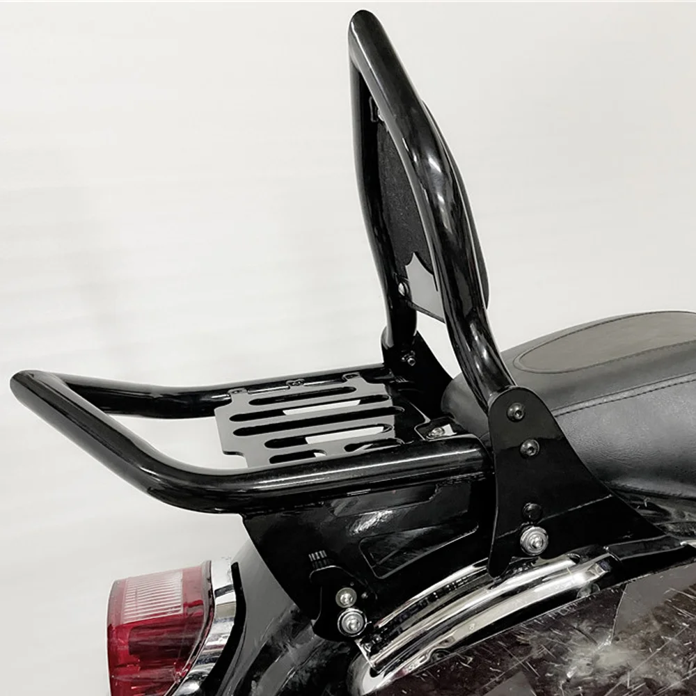 

Detachable Passenger Backrest Sissy Bar W/Pad For Harley Touring Electra Glide Road King FLHR Street Glide 2009-2024
