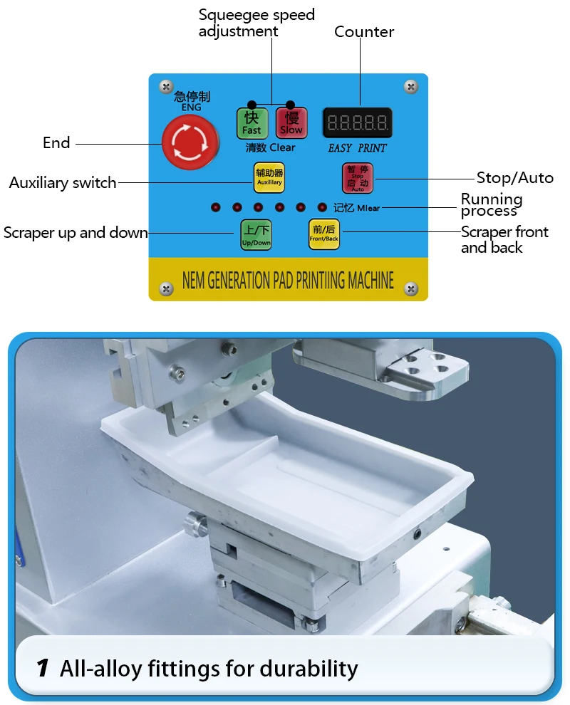 High-Quality 2 Color Desktop Pad Printing Machine for Toys, T-Shirts, Pillows, and Mouse Small Printer 4