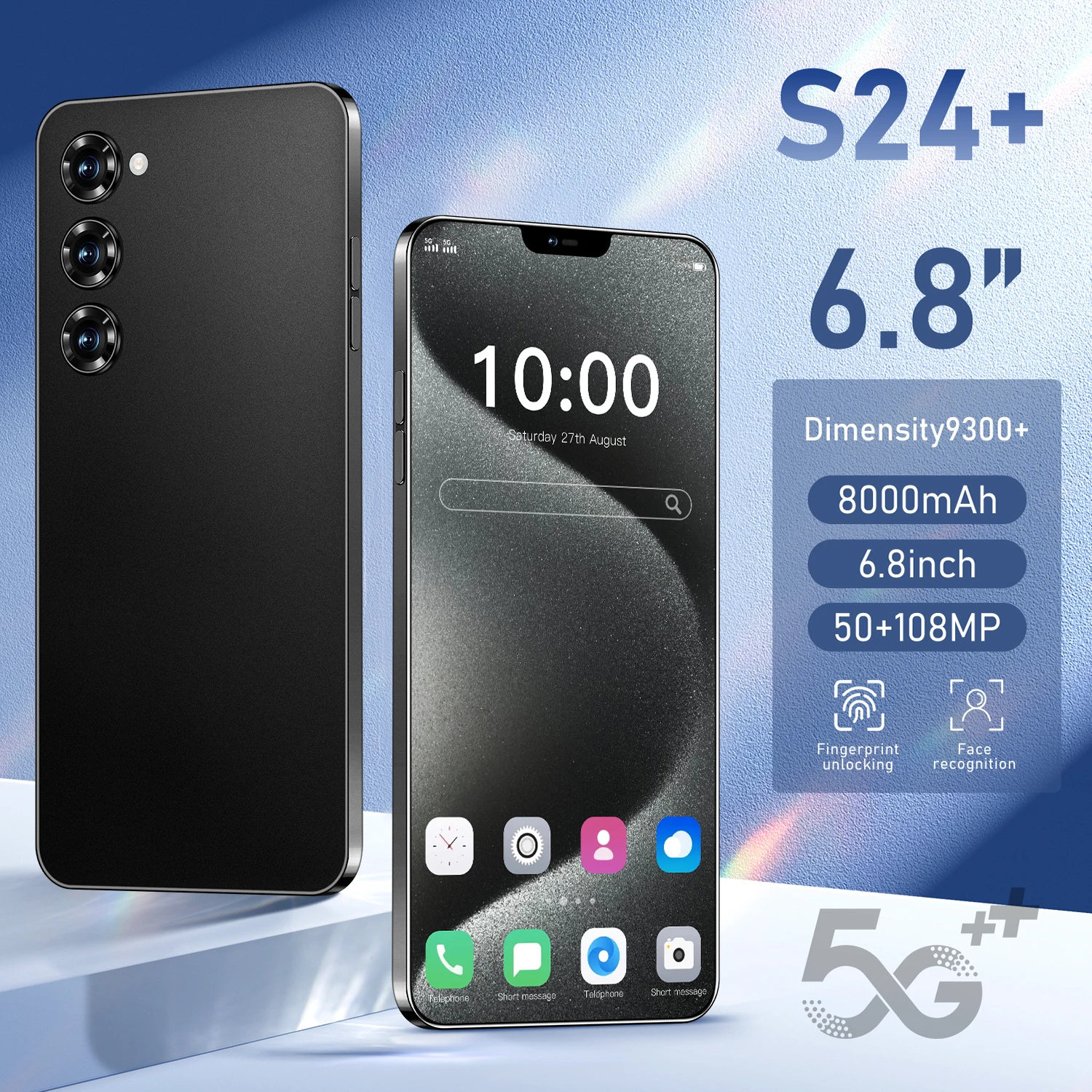 New model S24+ 2025 original intelligent 5G dual card dual standby Android 14 system global version 8000mAh battery