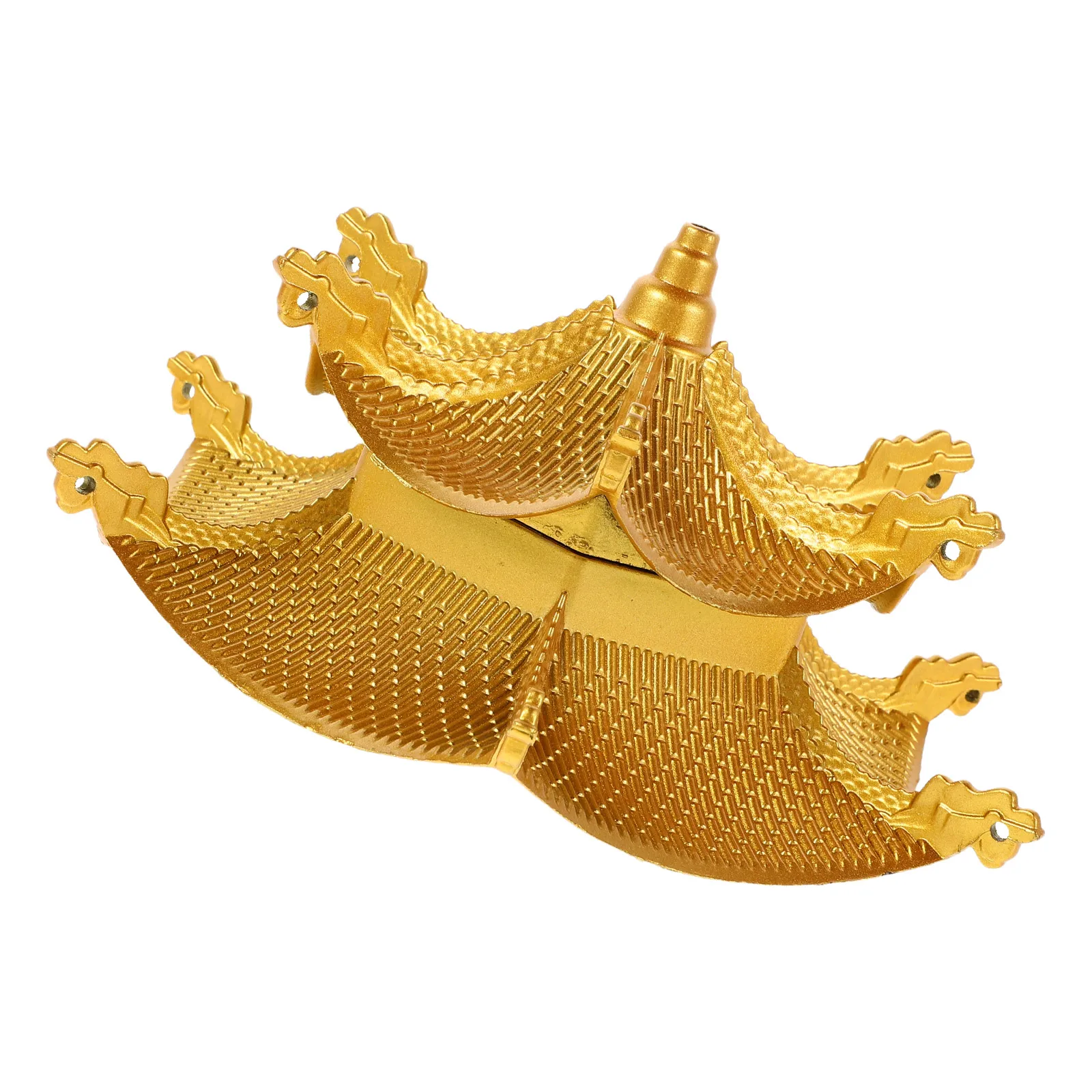 

Lantern Cover Accessories Double Layer Horn Design Canopy Lid Replacement Part Asian Lantern Top Ornament Traditional Palace