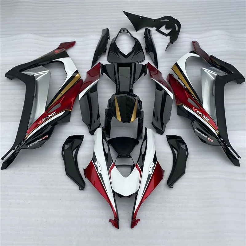 Suitable for Kawasaki Ninja motorcycle ZX-10R ZX10R 2016 2017 2018 2019 2020 red black silvery motorcycle body fairing kit