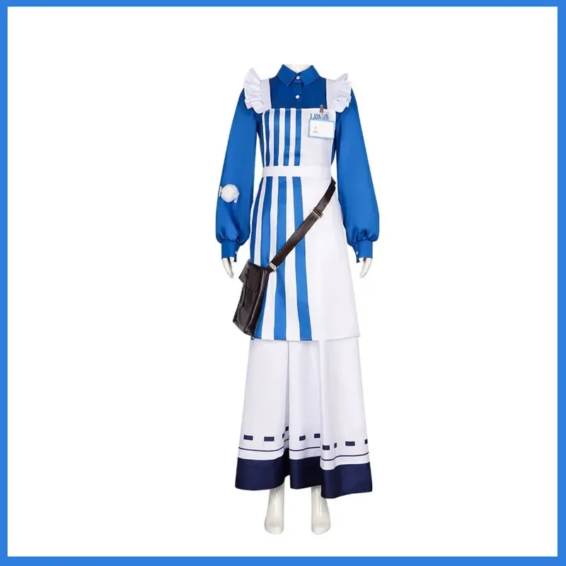 Kostium Cosplay Identity Ⅴ Emil Ada Mesmer Pacjent Psycholog Peruka Uniformy Robocze Koszula Fartuch Mężczyzna Kobieta Kawaii Halloween Zestaw
