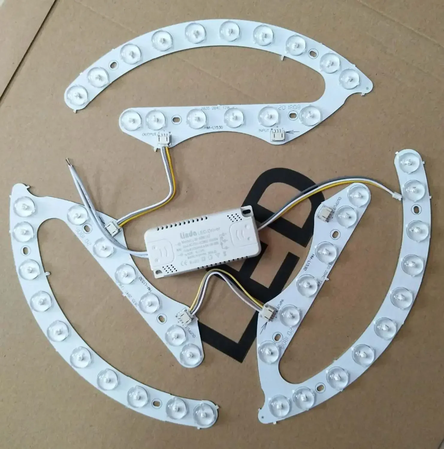 LED Ceiling Lamp Retrofit Lamp Board Wick Round Lens Fan Lamp Strip Lamp Bead Lamp Panel Horseshoe-shaped Patch Light Source