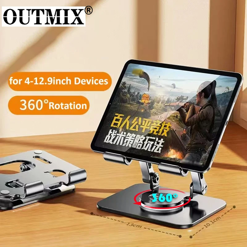 

OUTMIX Tablet Stand Adjustable Foldable Holders for iPad Pro Air Mini 12.9 Macbook Samsung Xiaomi Huawei Tablet Bracket Support