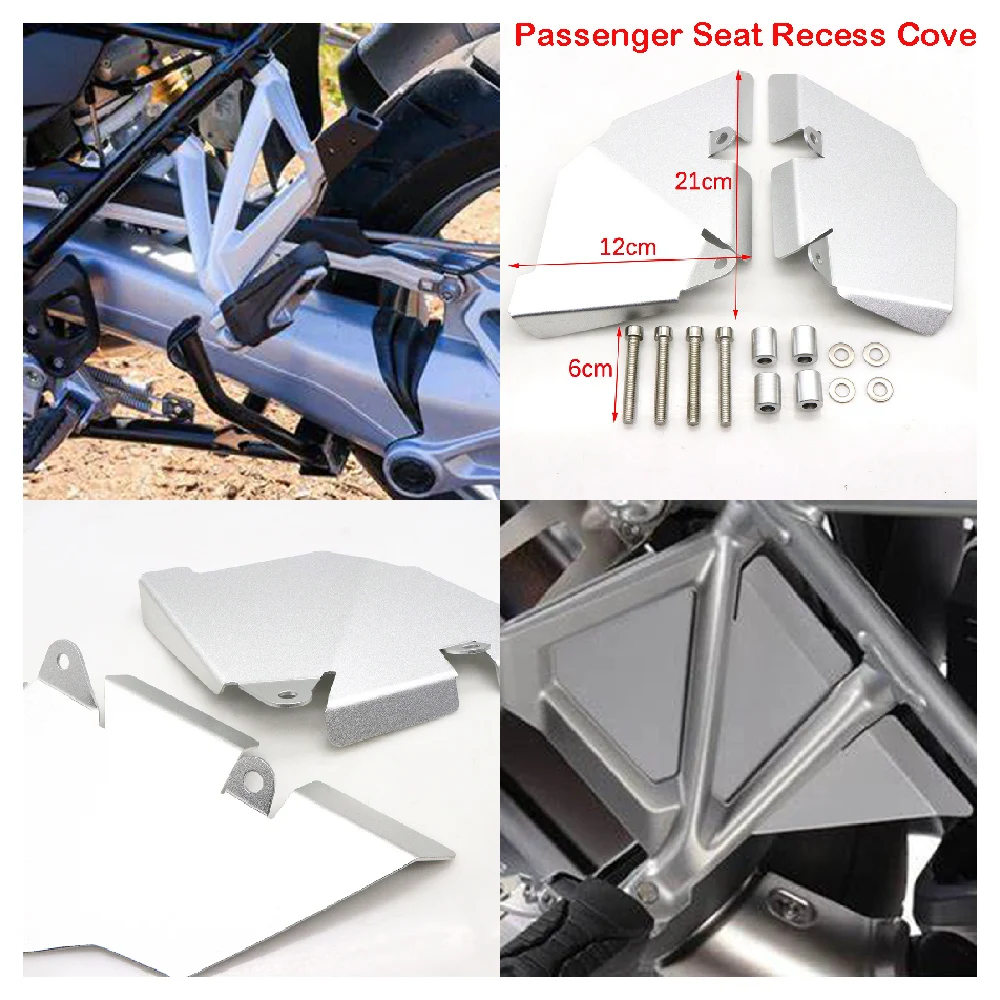 Fits for BMW R1250GS R1200GS LC GS R1250 R1200 Adventure 2014-2024 Motorcycle Passenger Seat Recess Cover Rear Footrest Mudguard