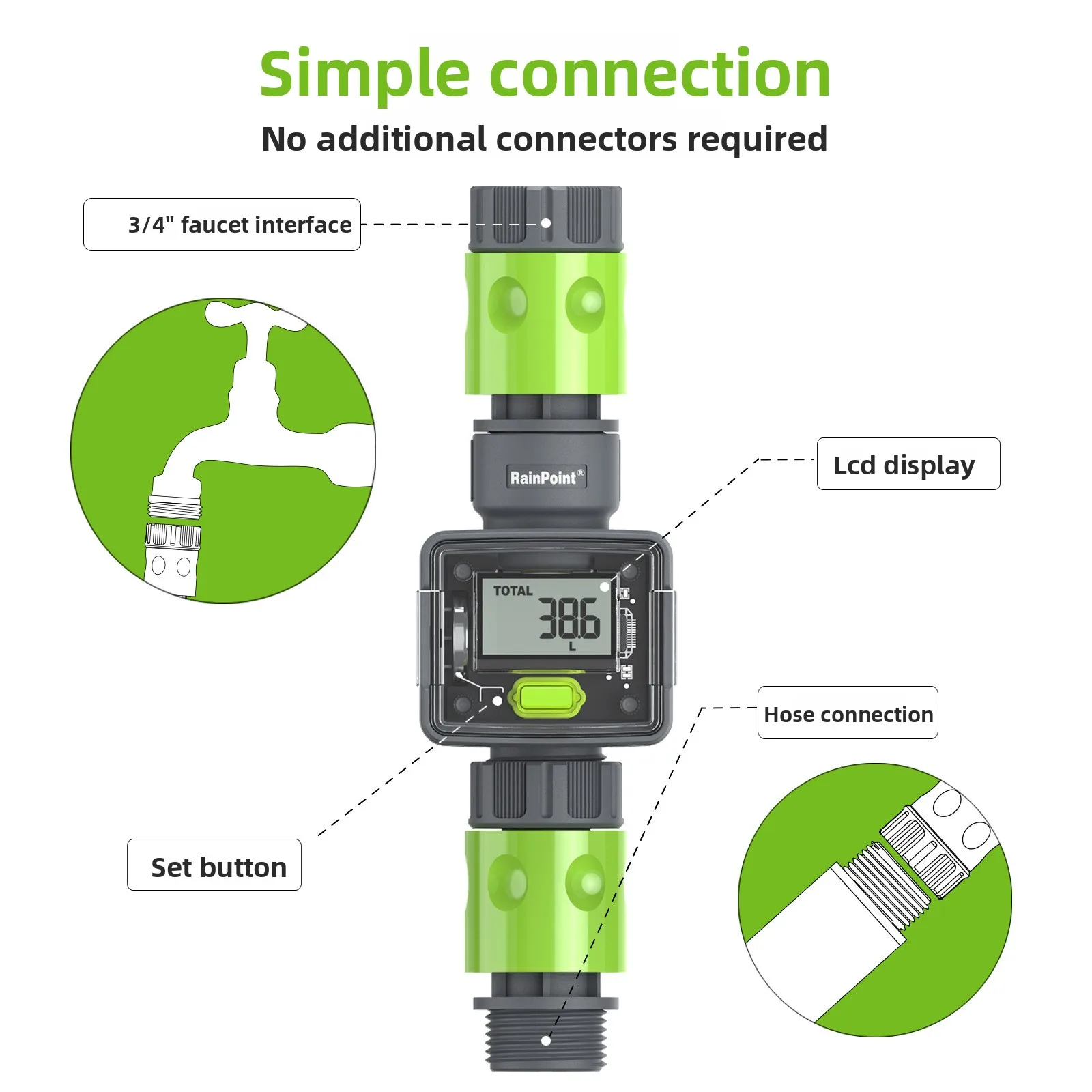 

Датчики расхода воды точно измереть данных расхода воды, легко установить и читать