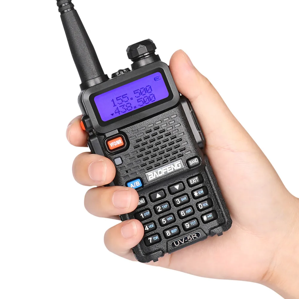 10Pcs Original BaoFeng UV-5R Walkie Talkie Dual Band Two Way วิทยุ VHF UHF 136-174MHz 400-520MHz แฮมวิทยุ Communicator Station