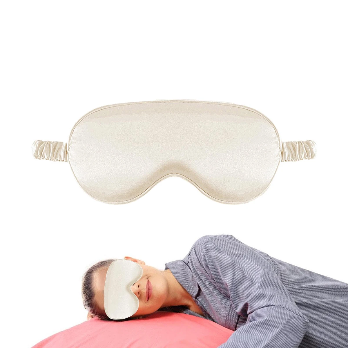 Imitated Silk Sleep Eye Mask Shading Eye Patch Portable Travel Relax Eyepatch Lunch Break Eye Cover Night Health Sleeping Shield