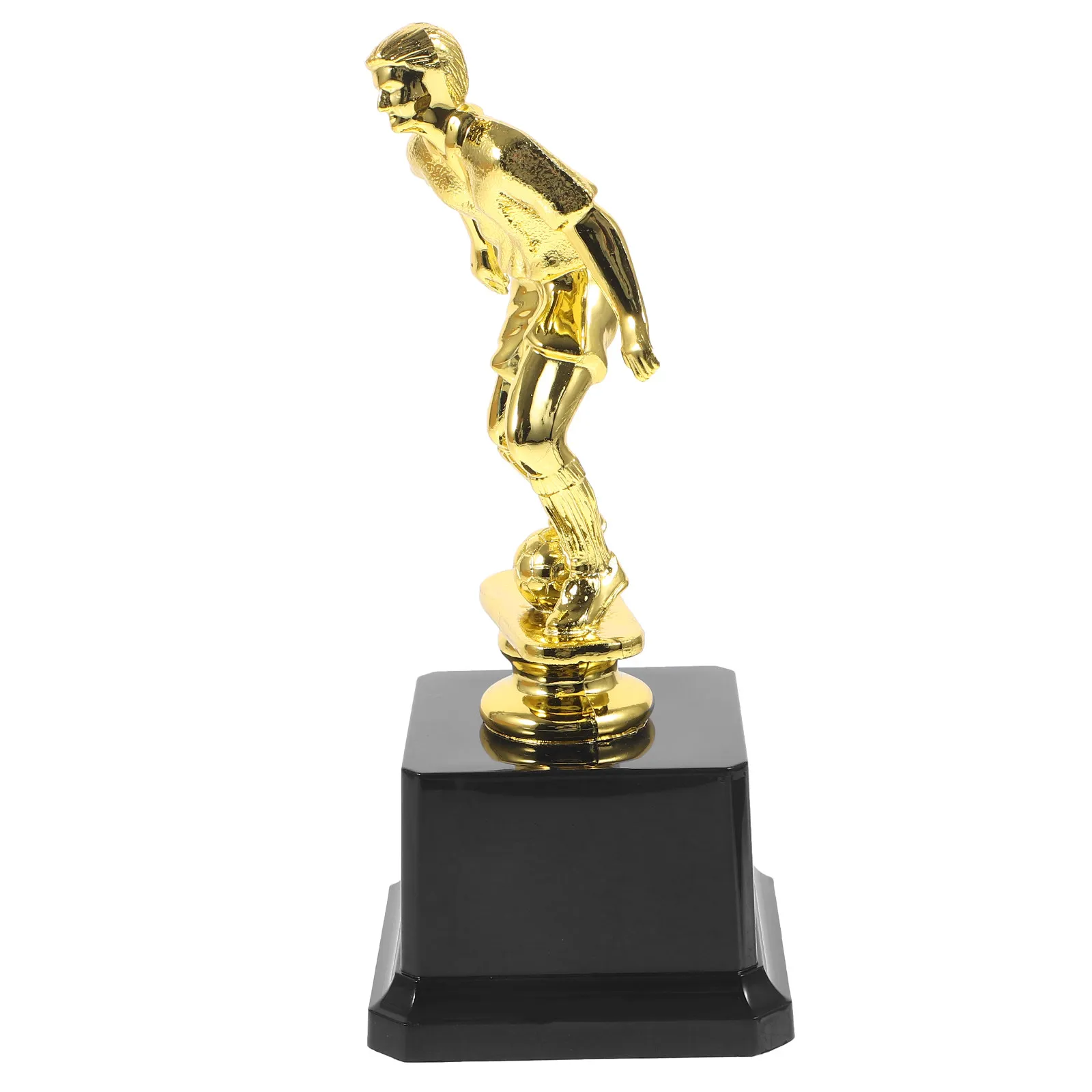 Plastic Soccer Trophy Exquisite Award Ornament Decorative Football Trophy for Birthday School Office Event Competition Prizes