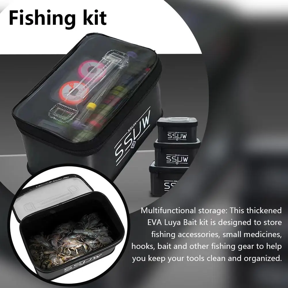 Eva Fishing Tool Box Fishing Bait Bag Organizer Live Box Tackle Boxes Fish Container Storage Water Bag Portable V3d8