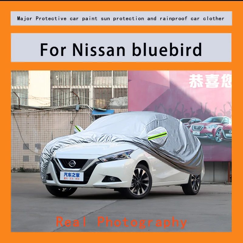

﻿﻿For Nissan bluebird Car Covers Outdoor Waterproof Dustproof Sun Rain Snow Protection Thick Oxford Cloth Full Outer Cover