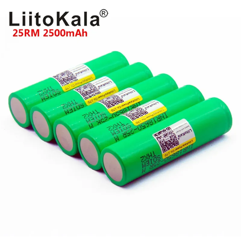 Liitala-بطاريات ليثيوم أصلية التفريغ ، بطارية طاقة عالية ، بطارية طاقة ، 10000 mAh ، 25R ، INR1865025R ، 20A ، 4