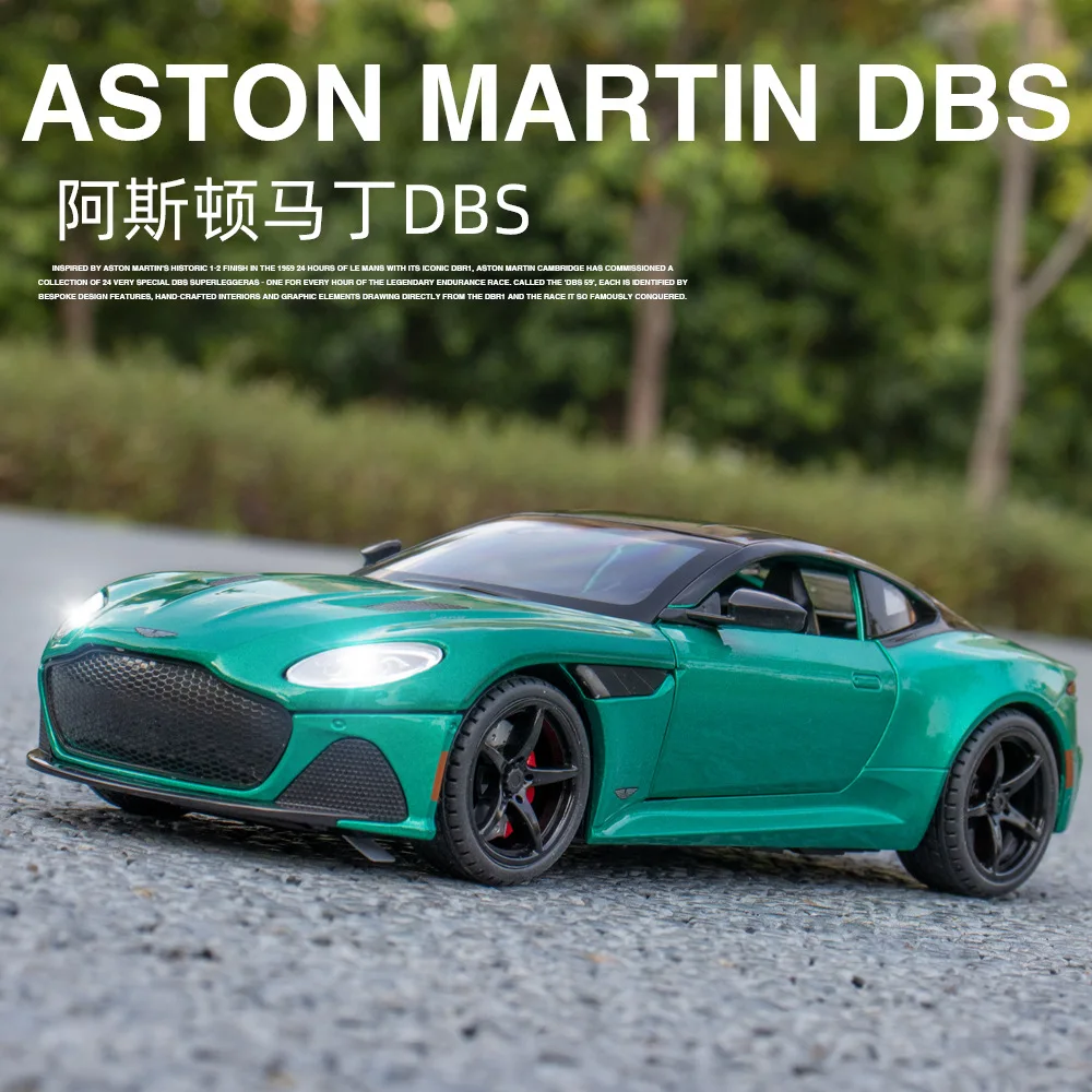 1:22 Aston Martin DBS Superlaggera Alloy Model Car Toy Diecasts Metal Casting Sound and Light Car Toys For Children Vehicle