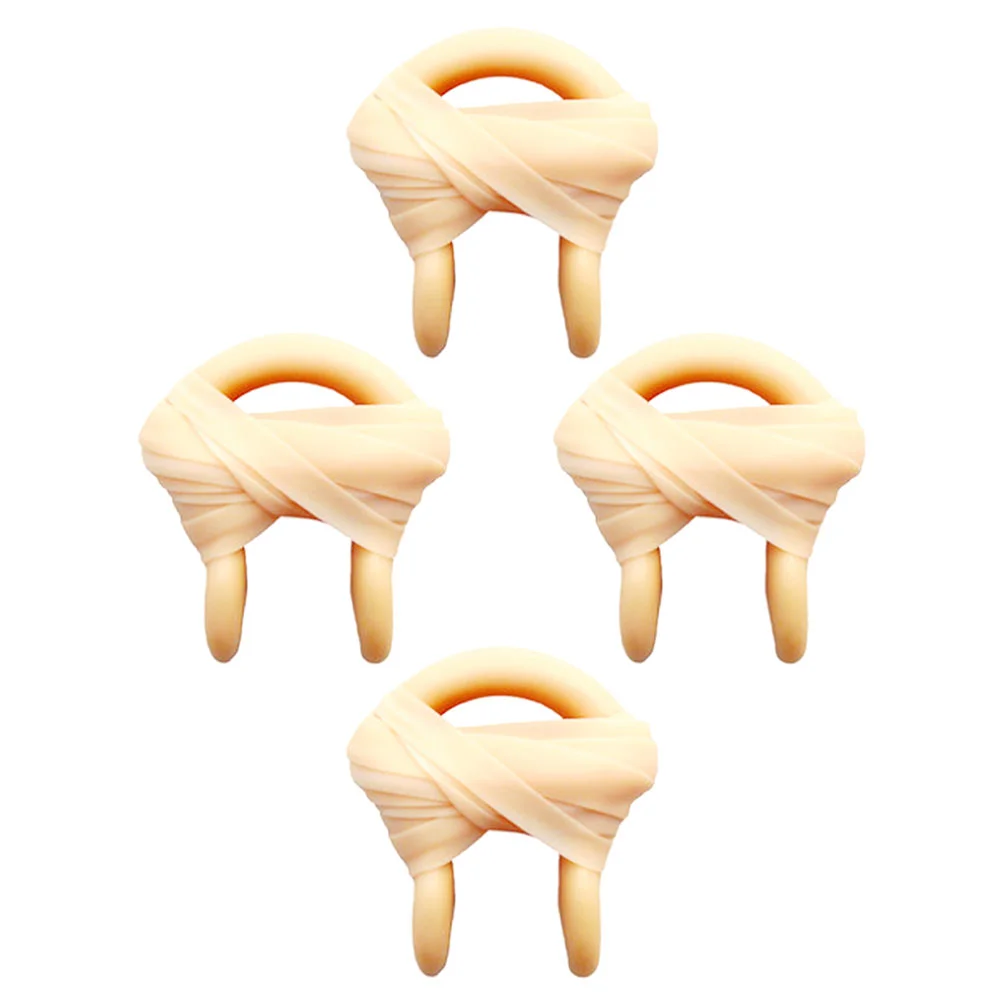 

4 Pcs Nose Clip with Cord Swimmers Clips Patch Plugs Wear-resistant Swimming Emulsion Supply Child