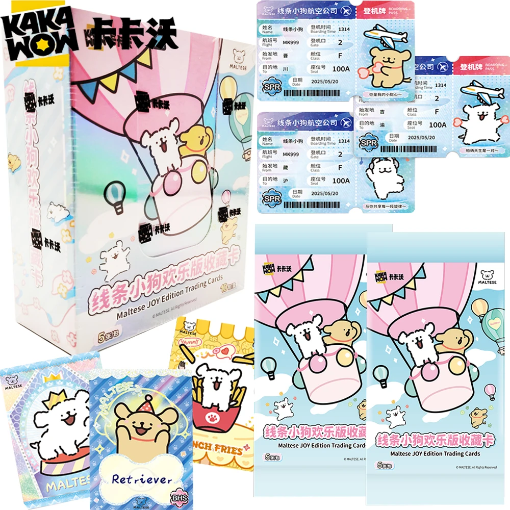 

Kakawow Original Maltese Collection Cards Rare Limited Edition Lovely Puppy Dynamic Moment Sports Joy Cards Fun Special Gifts