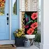 InkRain Summer Garden Flag Hummingbird Red Hibiscus 12x18 Inch Double Sided Linen Yard Outdoor Decor for Home Farmhouse Seas llz