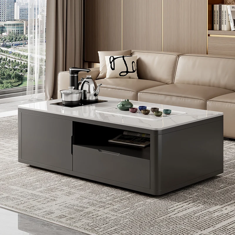 

Nordic Design Tea Table Originality Living Room Modern Simple Home Rock Slab Lounge Boiling Water Brewing Tea Office Furniture