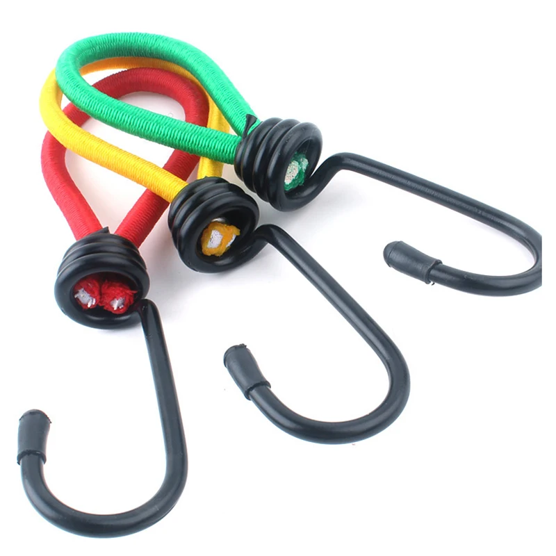 Willekeurige tent Elastisch touw Koordhaak Veelzijdig Outdoor Camping Luifel Tarp Tent Bevestigingssnoer String Karabijnhaak Accessoires