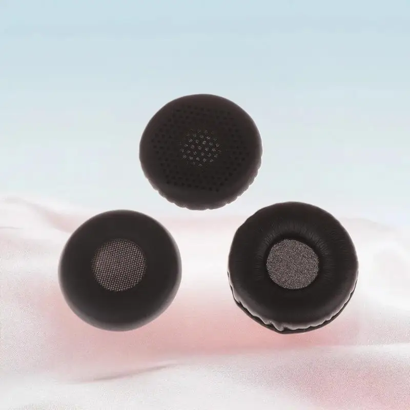 Coussinets d'oreille professionnels en cuir protéiné, 2 pièces, pour Jabra Evolve 20 20se 30 30II 40 65 65 + oreillettes de remplacement