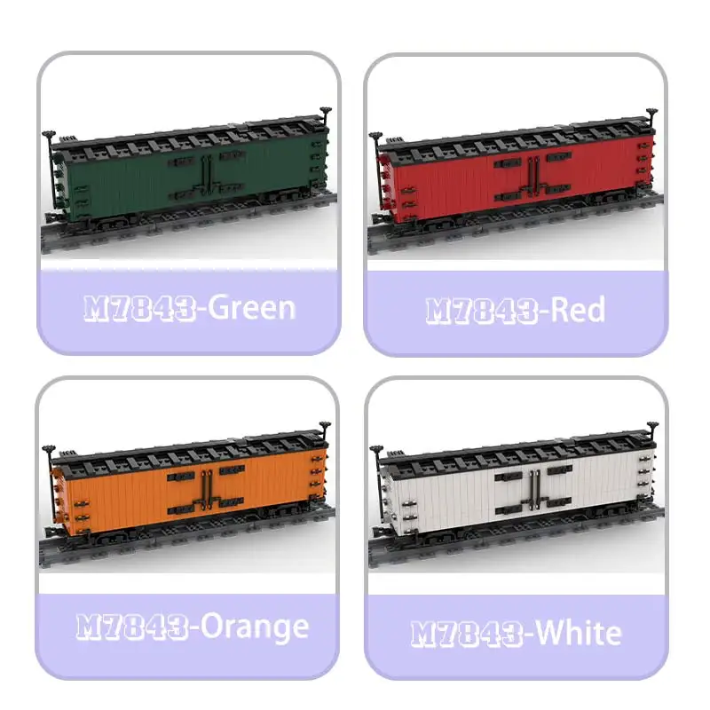

Locomotive Steam Engine Train Model Powered Boxcar MOC Building Blocks Technology Bricks Adult Toys Xmas Gifts